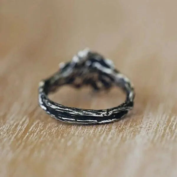 Celestial ring with moonstone