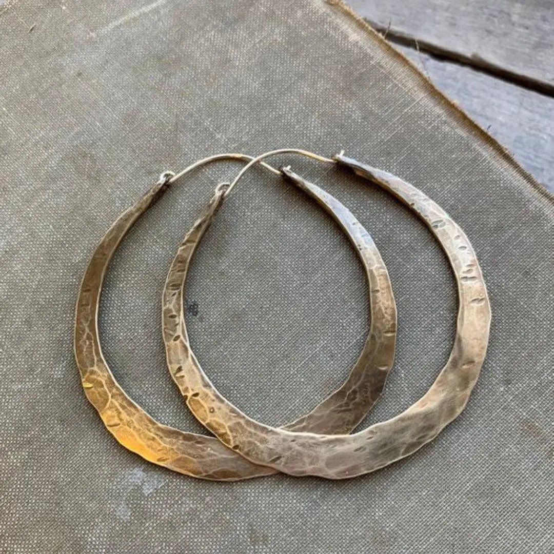 Vintage style hoop earrings