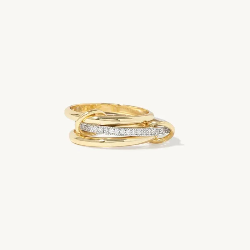Serenity gold swivel ring