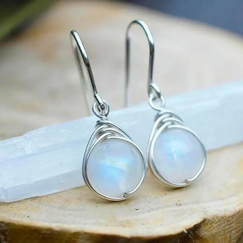 Moonstone earrings