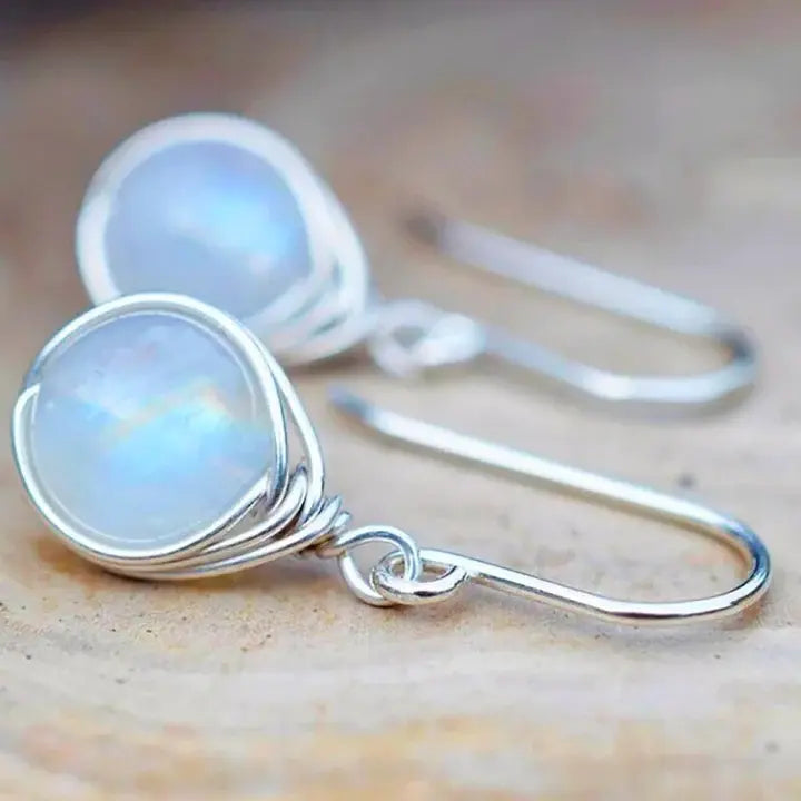 Moonstone earrings