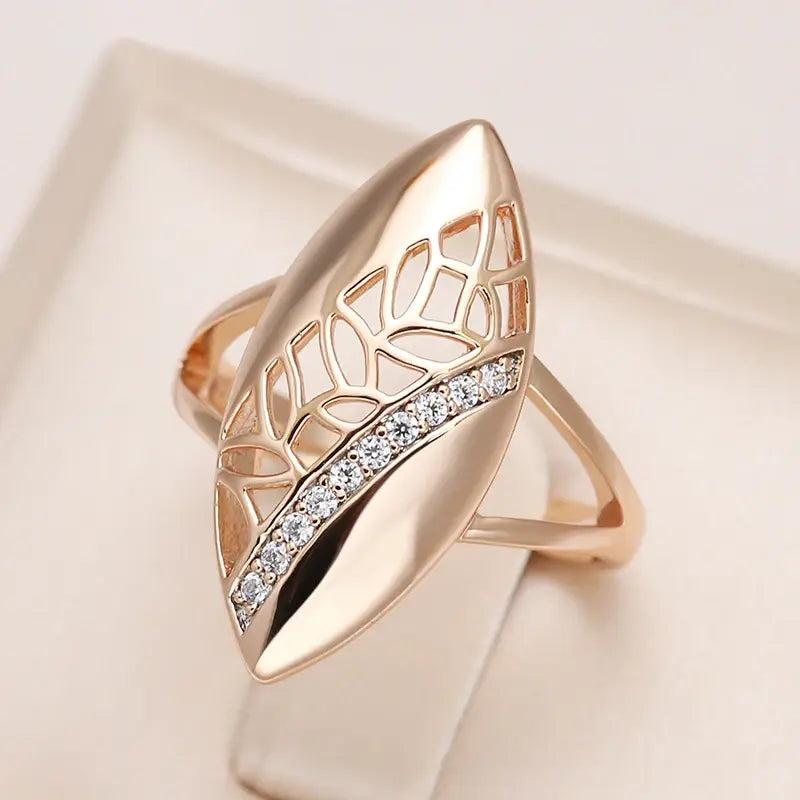 Chrysalis gold and diamond ring