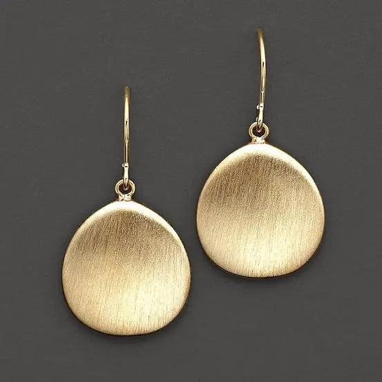Gold vintage style hoop earrings
