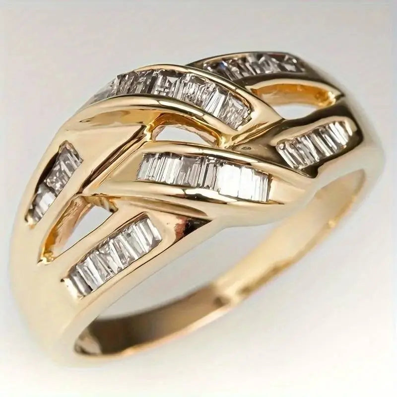 Irregular shiny vintage ring