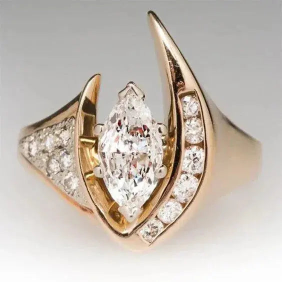 Vintage polished polka dot ring