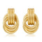 Gold knot with vintage style hoop