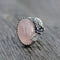 Retro ring with pink crystal