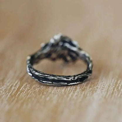 Celestial ring with moonstone