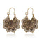 Lotus mandala earrings