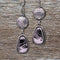 Pink vintage style earrings
