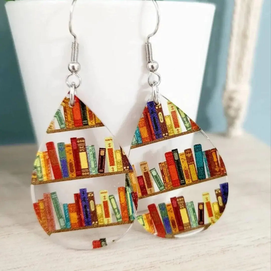 Multicolored vintage style earrings