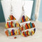 Multicolored vintage style earrings