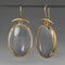 Crystal and gold vintage style earrings