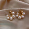 Elegant earrings with pearls
