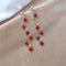 Cascading rose gold earrings