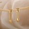 Minimalist gold clip-on earrings