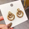 Gold-plated luxury earrings