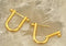 Minimalist gold earrings
