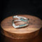 Ring with natural turquoise and diamond