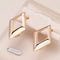 Geometric gold earrings