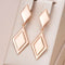 Gold geometric plated earrings