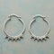 Silver plated vintage style earrings