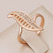 Ring with shiny gold leaf