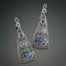 Cosmic boho earrings in sterling silver