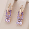Elegancka purple earrings