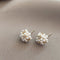 Small elegant earrings with pearls