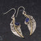Vintage style earrings made of blue crystal