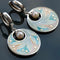 Vintage style acrylic bead earrings