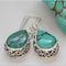 Vintage earrings with natural turquoise