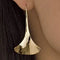 Gold-plated pendant earrings