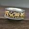 Gold ring with elephant in vintage style