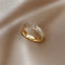 Elegant shiny gold ring