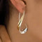 Gold vintage earrings