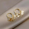 Elegant gold-plated earrings