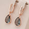 Gold earrings in vintage style