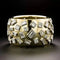 Vintage ring with glass inserts