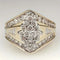 Gold shiny vintage ring