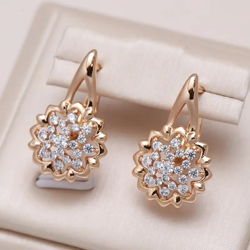 Elegant, glittering mandala earrings