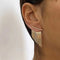 Gold earrings in vintage style