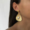 Gold earrings with pearls in vintage style