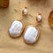 Vintage white gold earrings