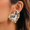 Heart earrings in gold and silver