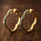Irregular gold rings in vintage style