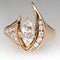 Vintage polished polka dot ring