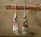 Natural stone earrings in vintage style