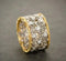 Ivy ring with zircons